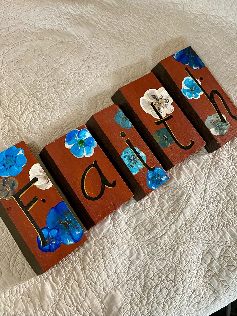 Hand Painted “Faith” Wall Decor!
